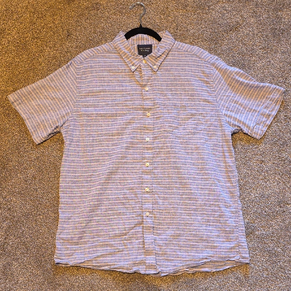 Casual Striped Button-Down Shirt for Men